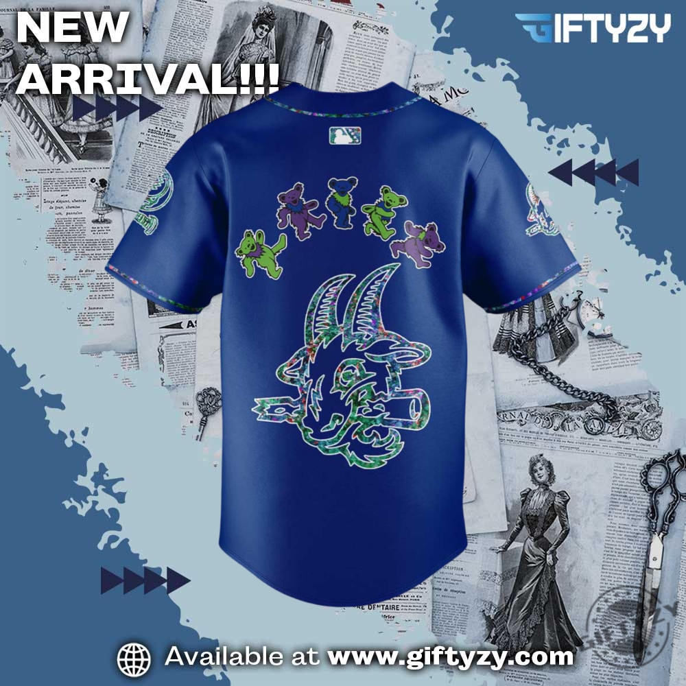 Grateful Dead Night Hartford Yard Goats Blue Jersey 5 Grateful Dead Night Hartford Yard Goats Blue Jersey