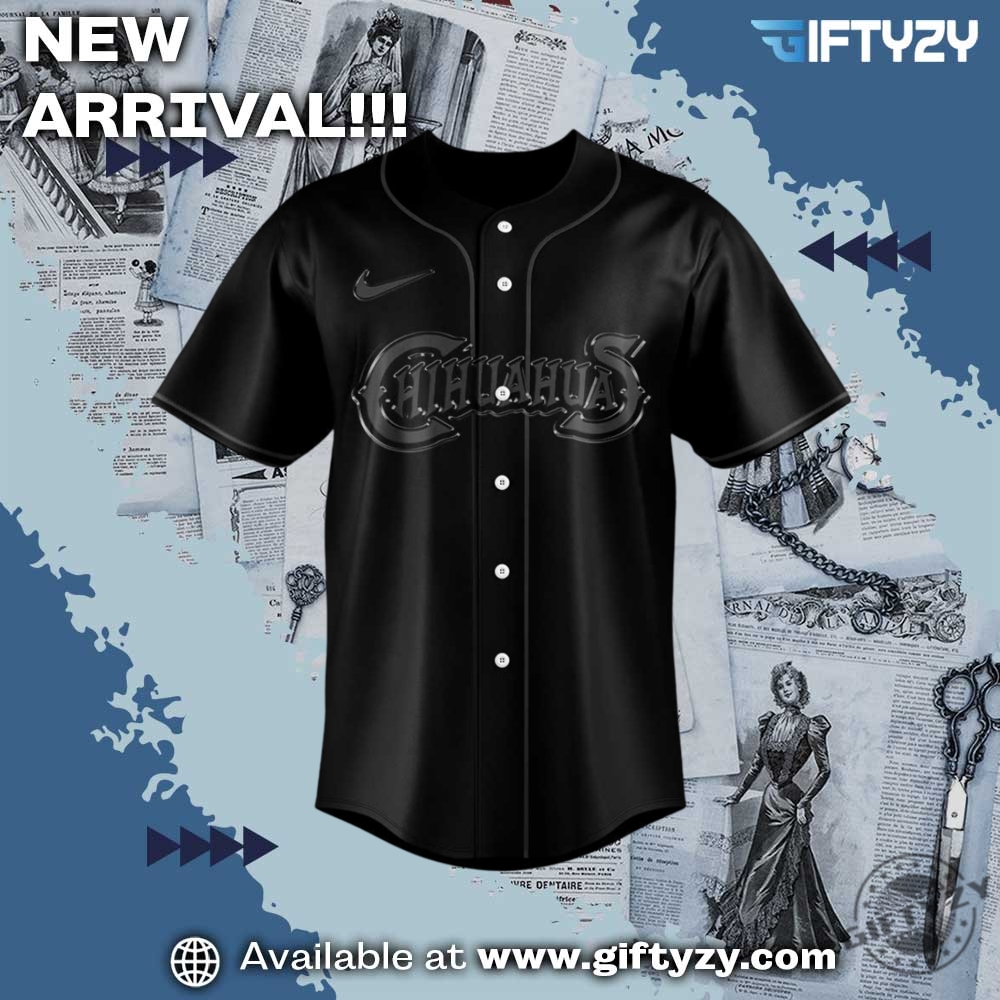 El Paso Chihuahuas Back In Black 3D Jersey 4 El Paso Chihuahuas Back In Black 3D Jersey