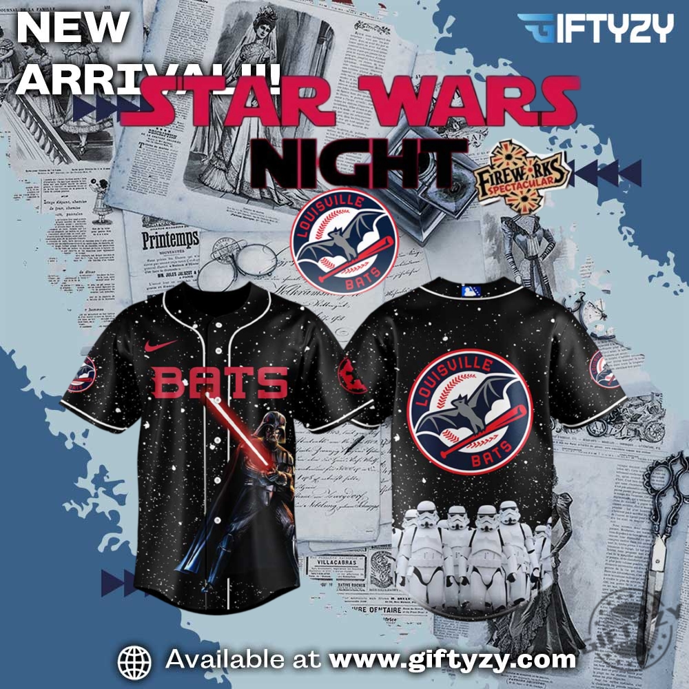 Trending Now! 3D Baseball Jersey 10 Louisville Bats Star Wars Limited Edition Jersey