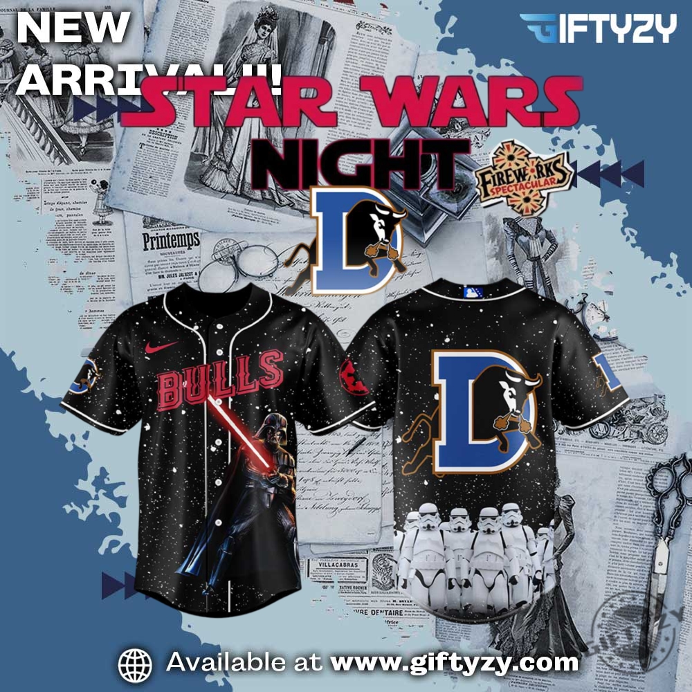 Trending Now! 3D Baseball Jersey 11 Durham Bulls Star Wars Limited Edition Jersey