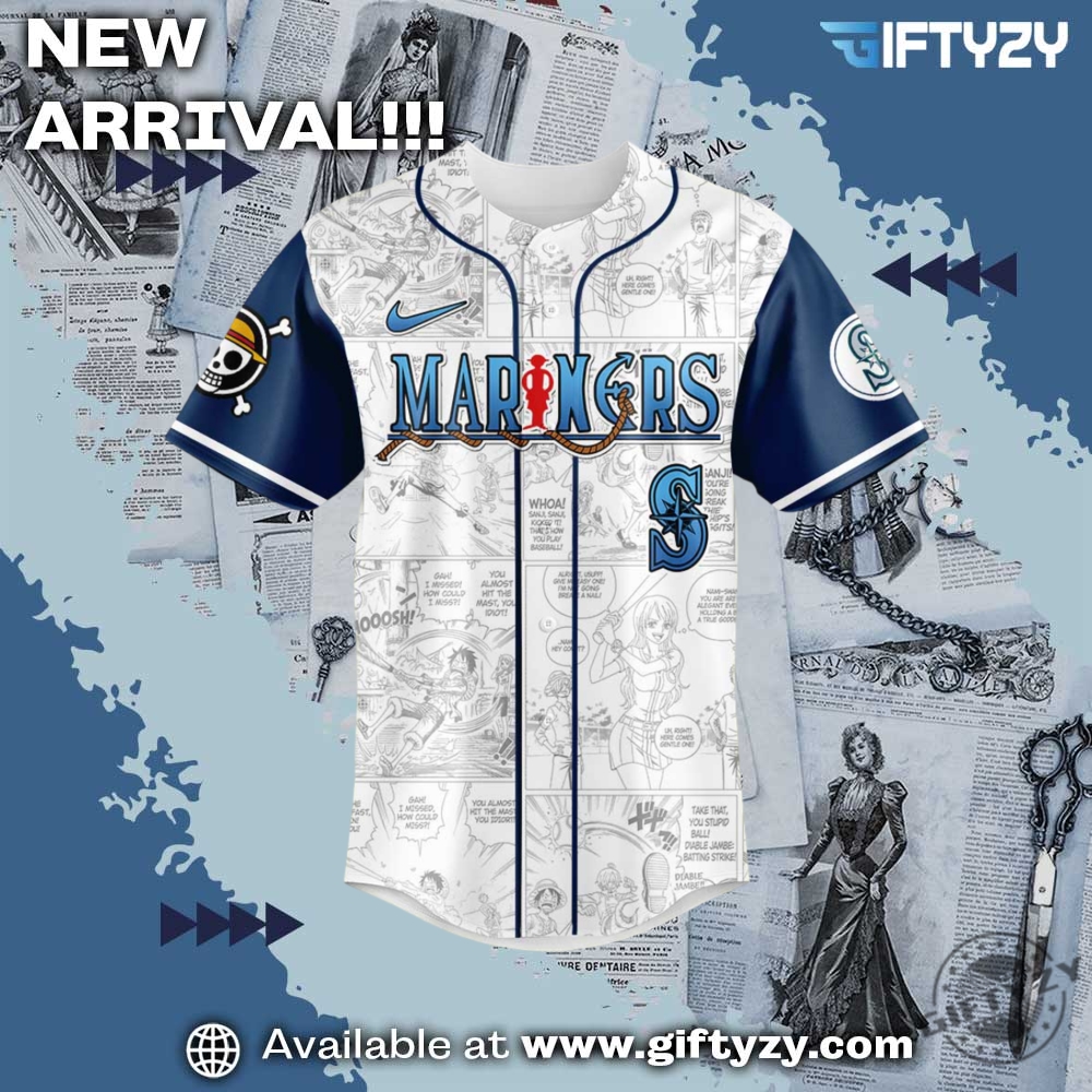 Mlb Seattle Mariners One Piece Night Game 3D Jersey 4 MLB Seattle Mariners One Piece Night Game 3D Jersey