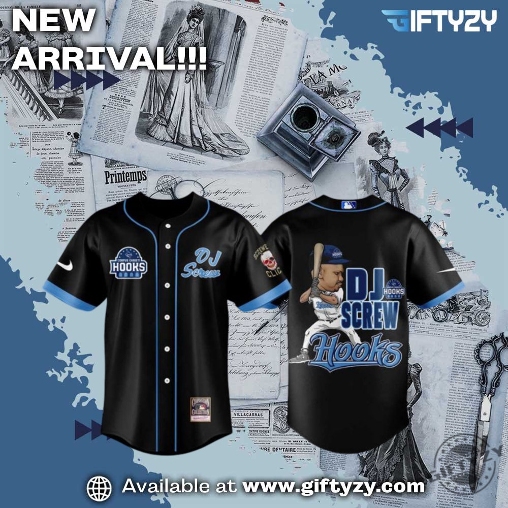 Trending Now! 3D Baseball Jersey 26 Corpus Christi Hooks X Dj Screw Baseball 3D Jersey