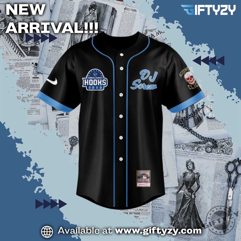 Corpus Christi Hooks X Dj Screw Baseball 3D Jersey 4 Corpus Christi Hooks x DJ Screw Baseball 3D Jersey