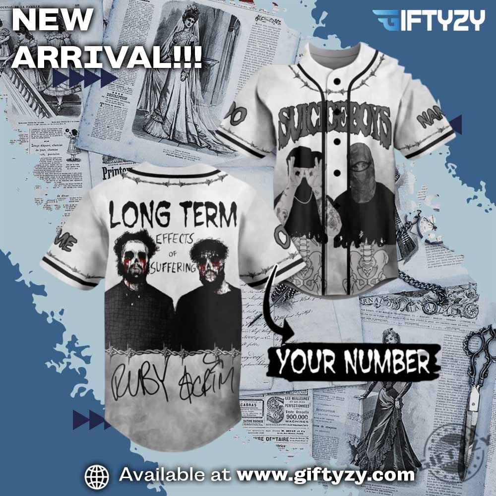 Trending Now! 3D Baseball Jersey 27 Suicideboys Long Term Effects Of Suffering Personalized 3D Baseball Jersey