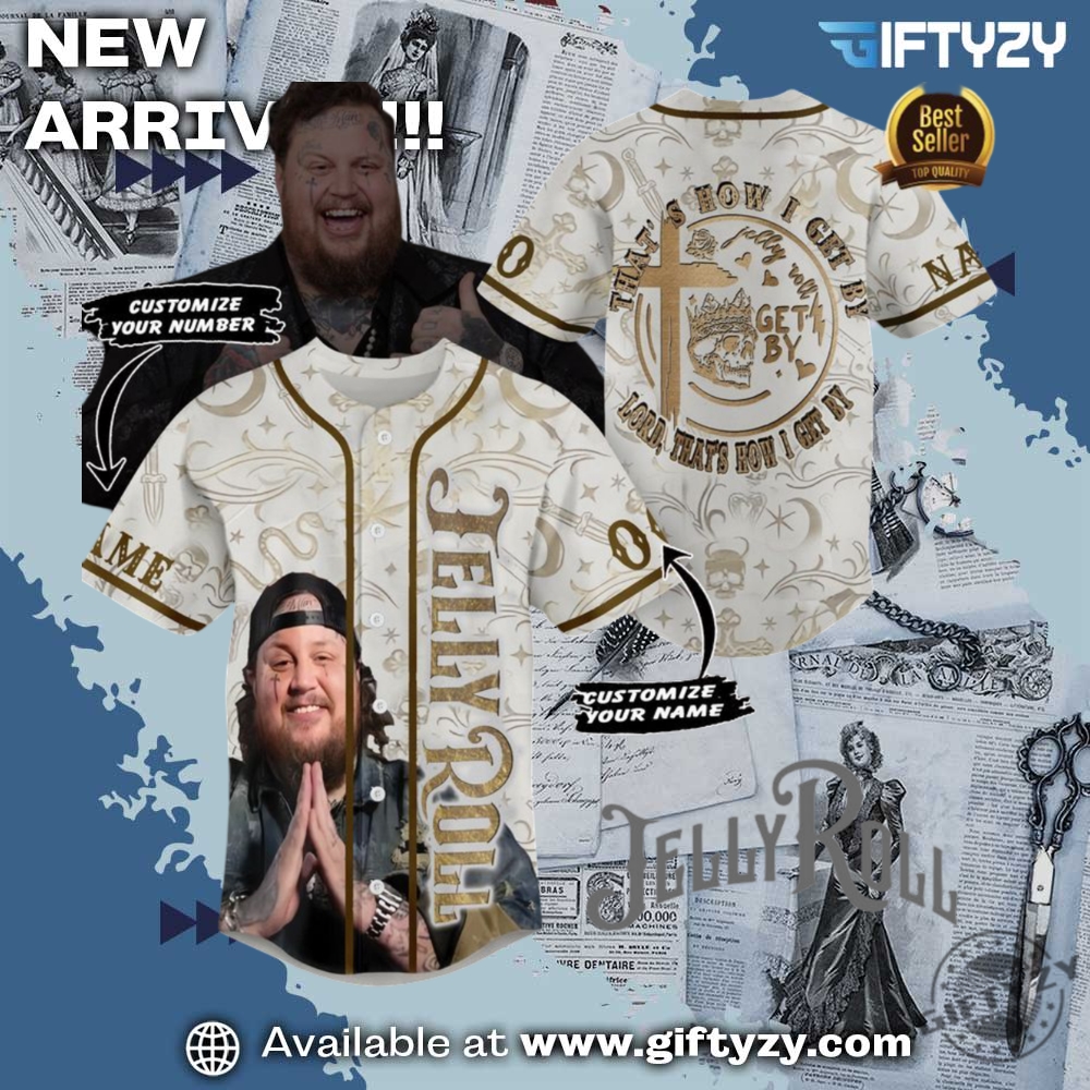 Trending Now! 3D Baseball Jersey 28 Jelly Roll Thats How I Get By Personalized 3D Baseball Jersey