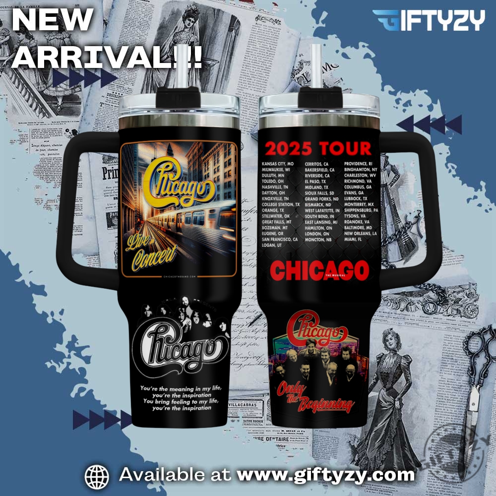 Trending Now! 3D Music StanleyTumbler With Handle 9 Chicago The Very Best Of Chicago Only The Beginning Music Stanley Cup Tumbler With Handle