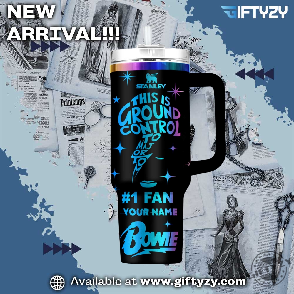 Trending Now! 3D Music StanleyTumbler With Handle 12 David Bowie Music Personalized Stanley Cup Tumbler With Handle