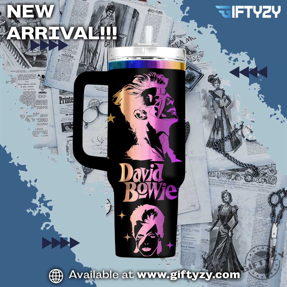 David Bowie Music Personalized Stanley Cup Tumbler With Handle 5 David Bowie Music Personalized Stanley Cup Tumbler With Handle