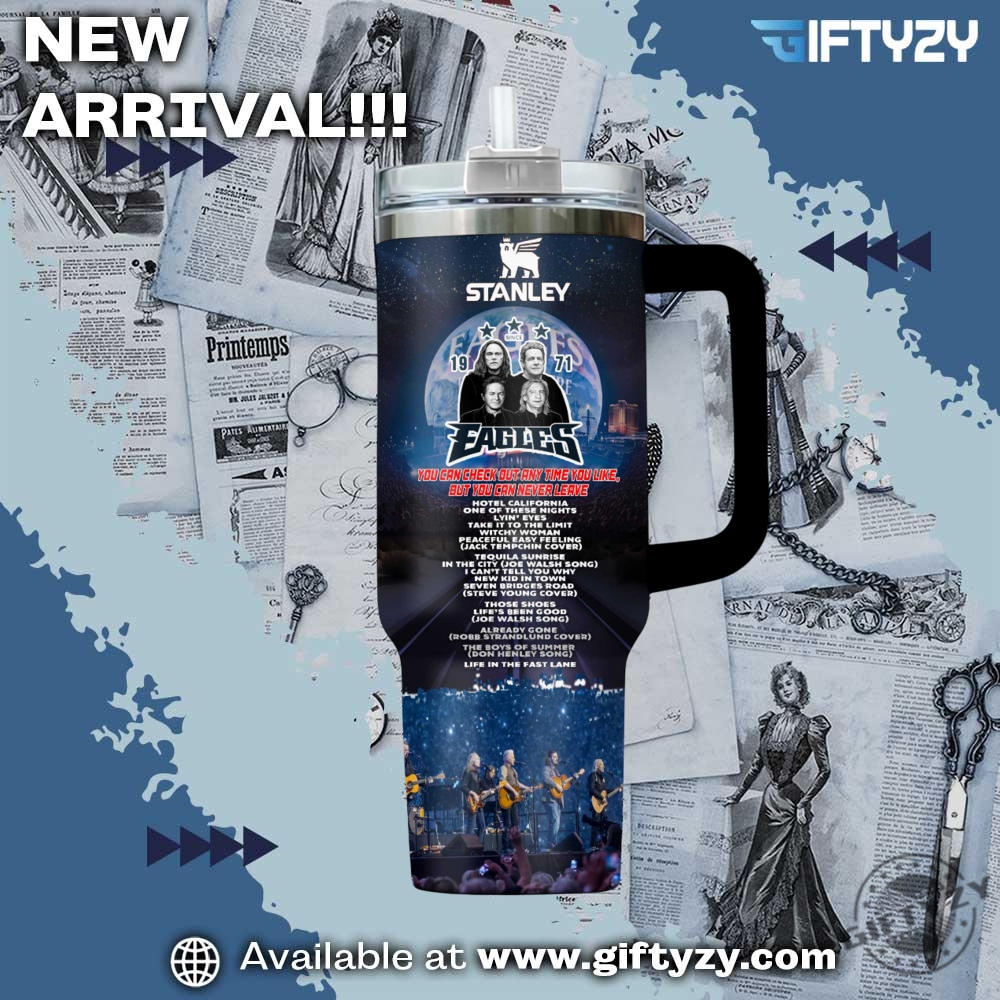 Eagles Band Music Custom Name Stanley Cup Tumbler With Handle 3 Eagles Band Music Custom Name Stanley Cup Tumbler With Handle