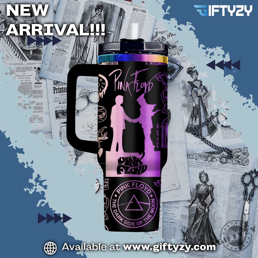 Pink Floyd Music Custom Name Stanley Cup Tumbler With Handle 5 Pink Floyd Music Custom Name Stanley Cup Tumbler With Handle