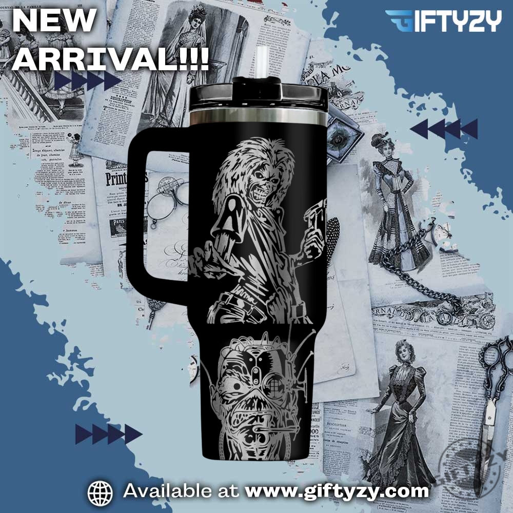 Iron Maiden Music Custom Name Stanley Cup Tumbler With Handle 5 Iron Maiden Music Custom Name Stanley Cup Tumbler With Handle