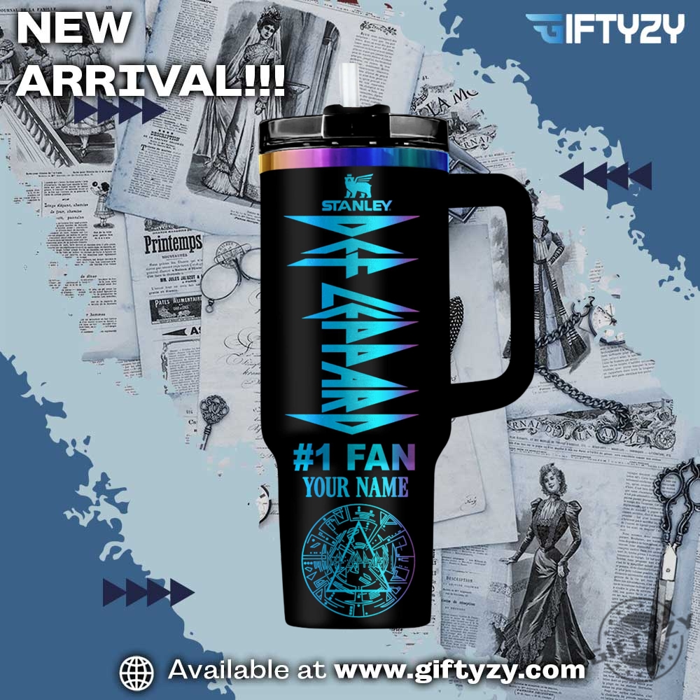 Def Leppard Music Custom Name Stanley Cup Tumbler With Handle 3 Def Leppard Music Custom Name Stanley Cup Tumbler With Handle