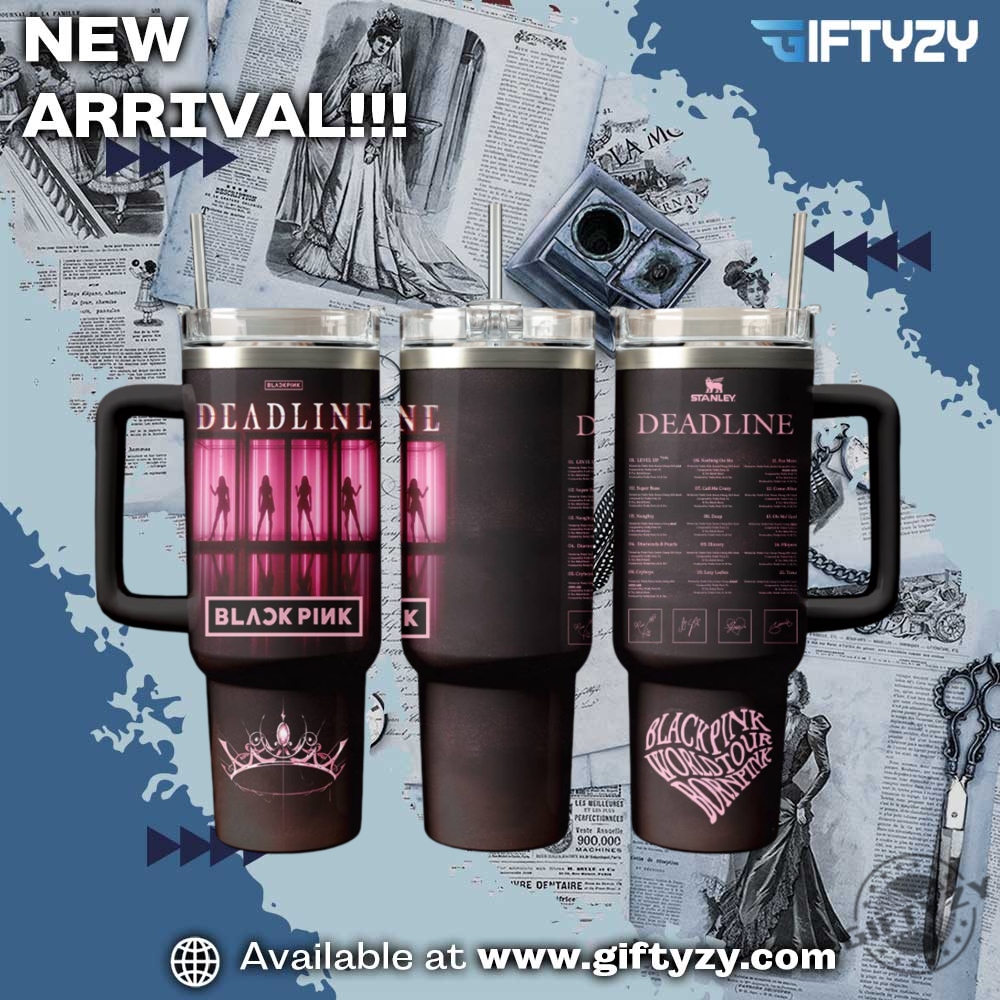 Trending Now! 3D Music StanleyTumbler With Handle 23 Blackpink Music Kpop Stanley Cup Tumbler With Handle