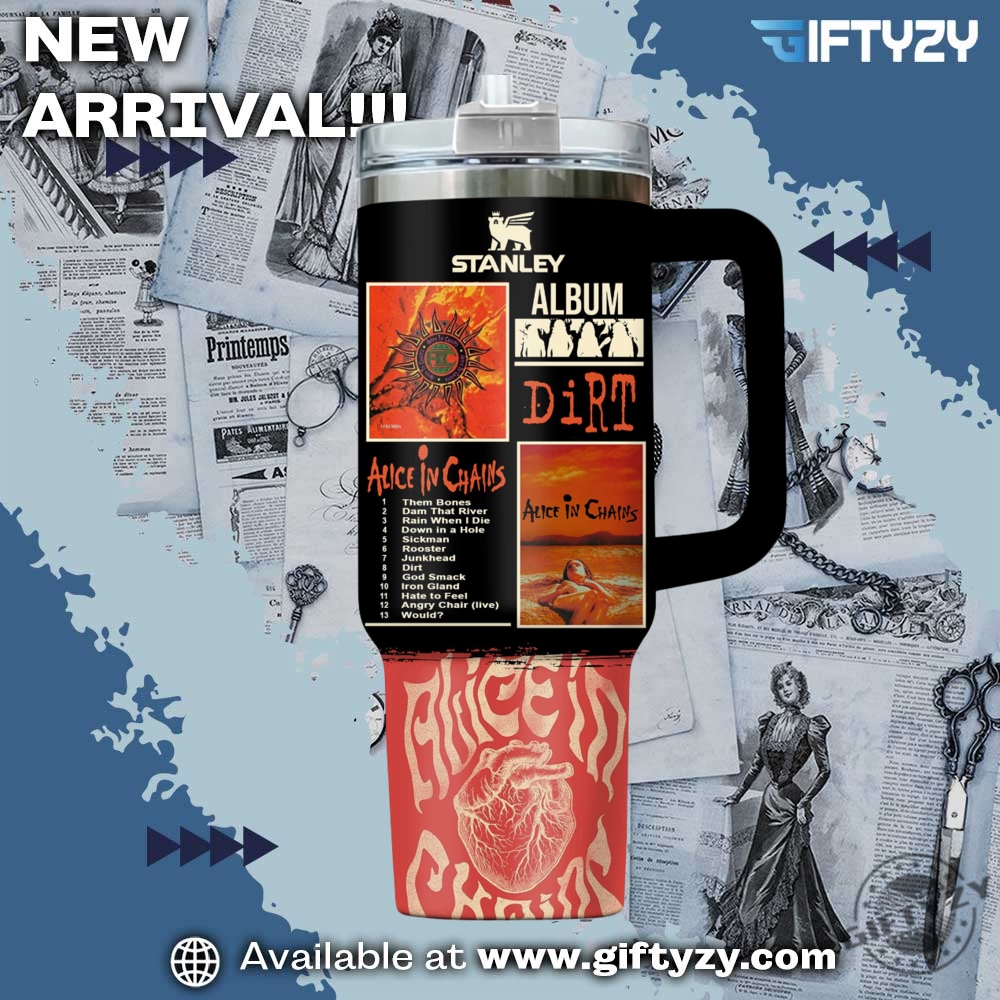 Alice In Chains Music Custom Name Stanley Cup Tumbler With Handle 4 Alice In Chains Music Custom Name Stanley Cup Tumbler With Handle
