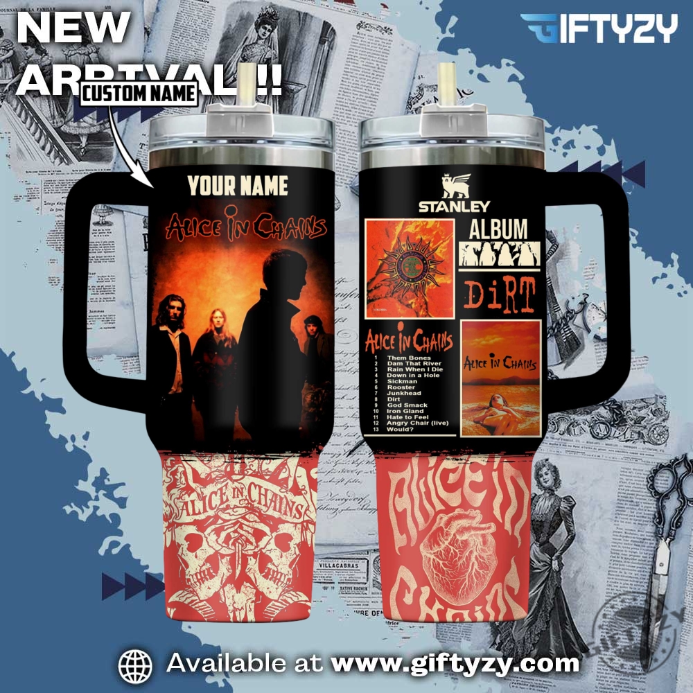 Alice In Chains Music Custom Name Stanley Cup Tumbler With Handle 5 Alice In Chains Music Custom Name Stanley Cup Tumbler With Handle