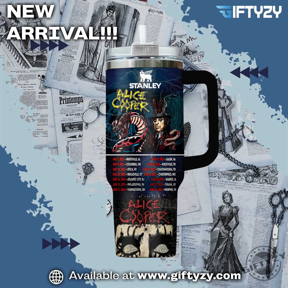 Alice Cooper Music Stanley Cup Tumbler With Handle 5 Alice Cooper Music Stanley Cup Tumbler With Handle