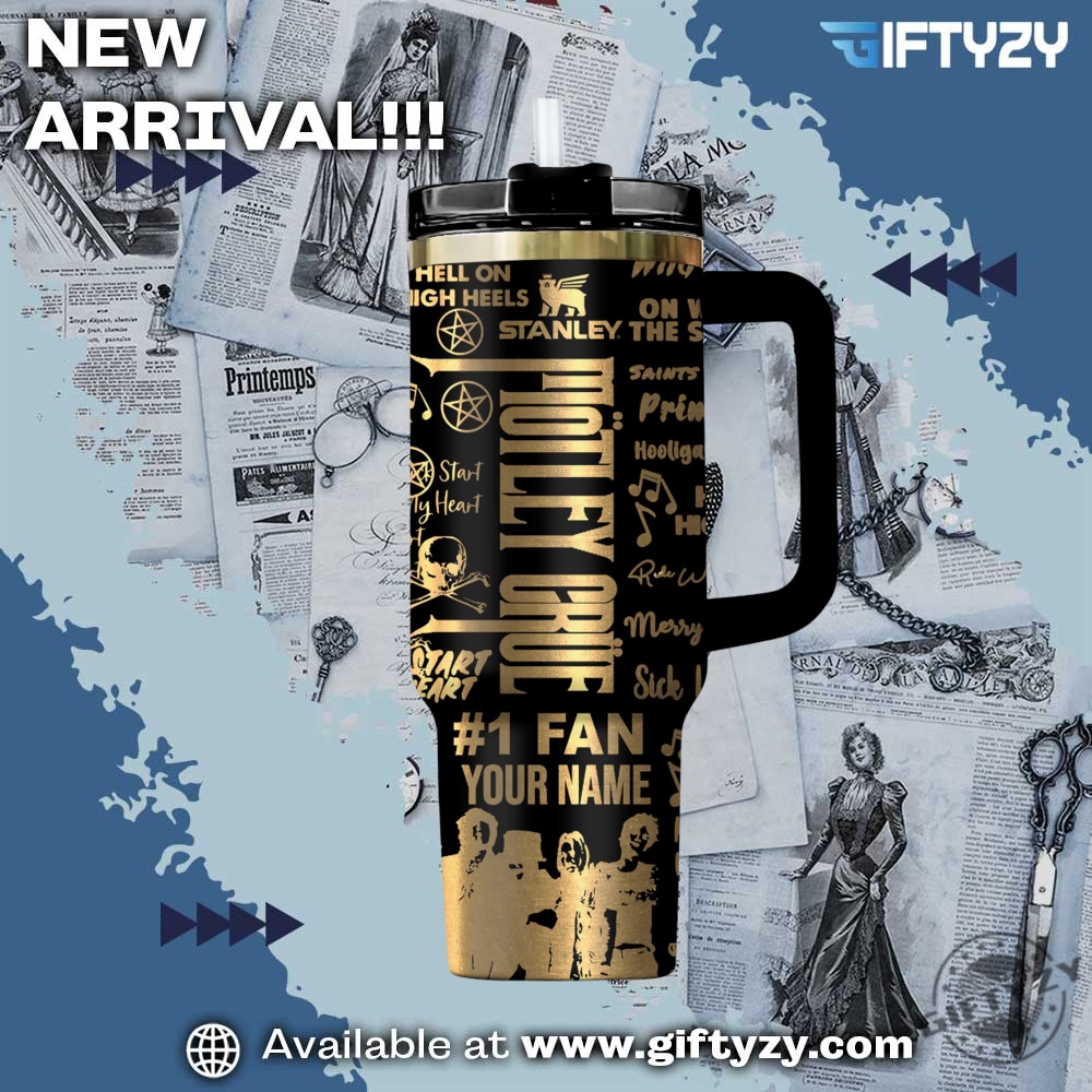 Mötley Crüe Music Custom Name Stanley Cup Tumbler With Handle 4 Mötley Crüe Music Custom Name Stanley Cup Tumbler With Handle