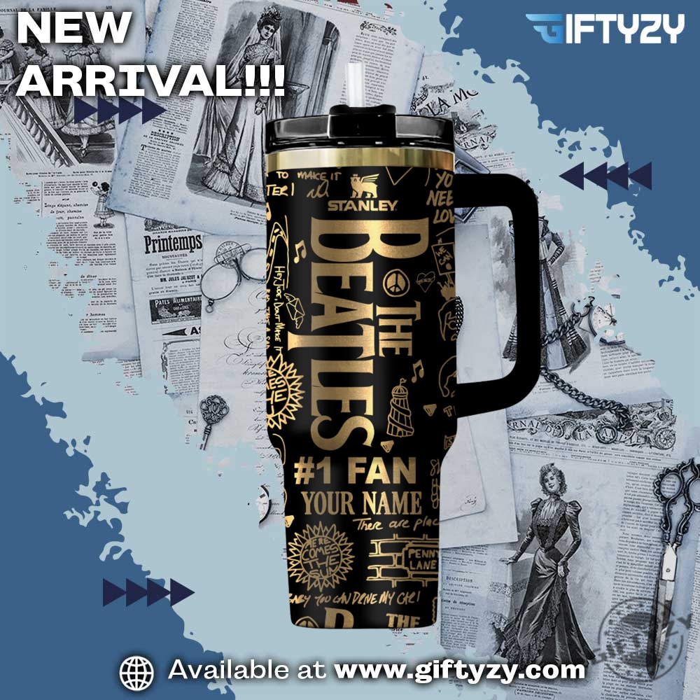 The Beatles Legend Music Custom Name Stanley Cup Tumbler With Handle 5 The Beatles Legend Music Custom Name Stanley Cup Tumbler With Handle