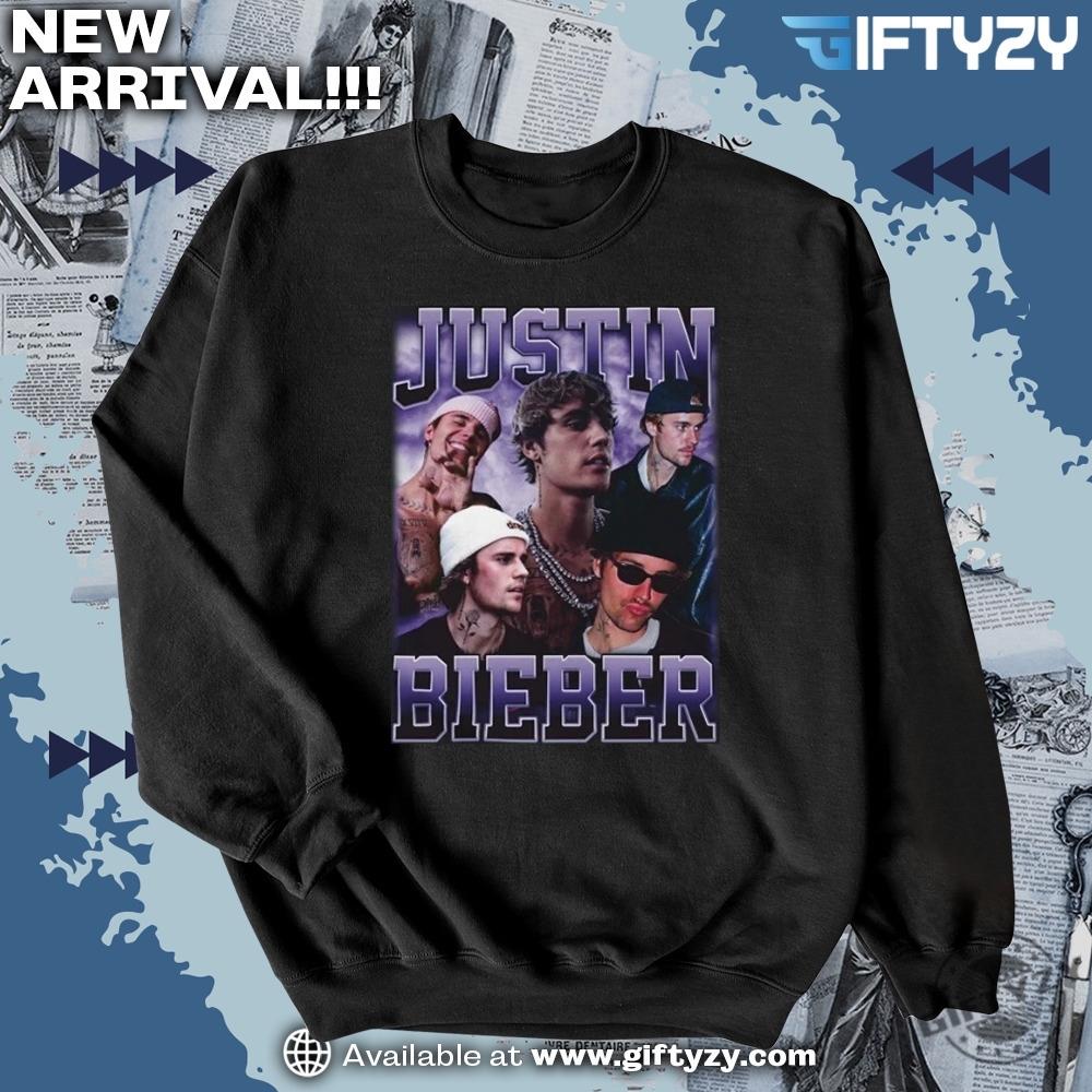 Justin Bieber Varsity Light Purple Shirt 6 Justin Bieber Varsity Light Purple Shirt