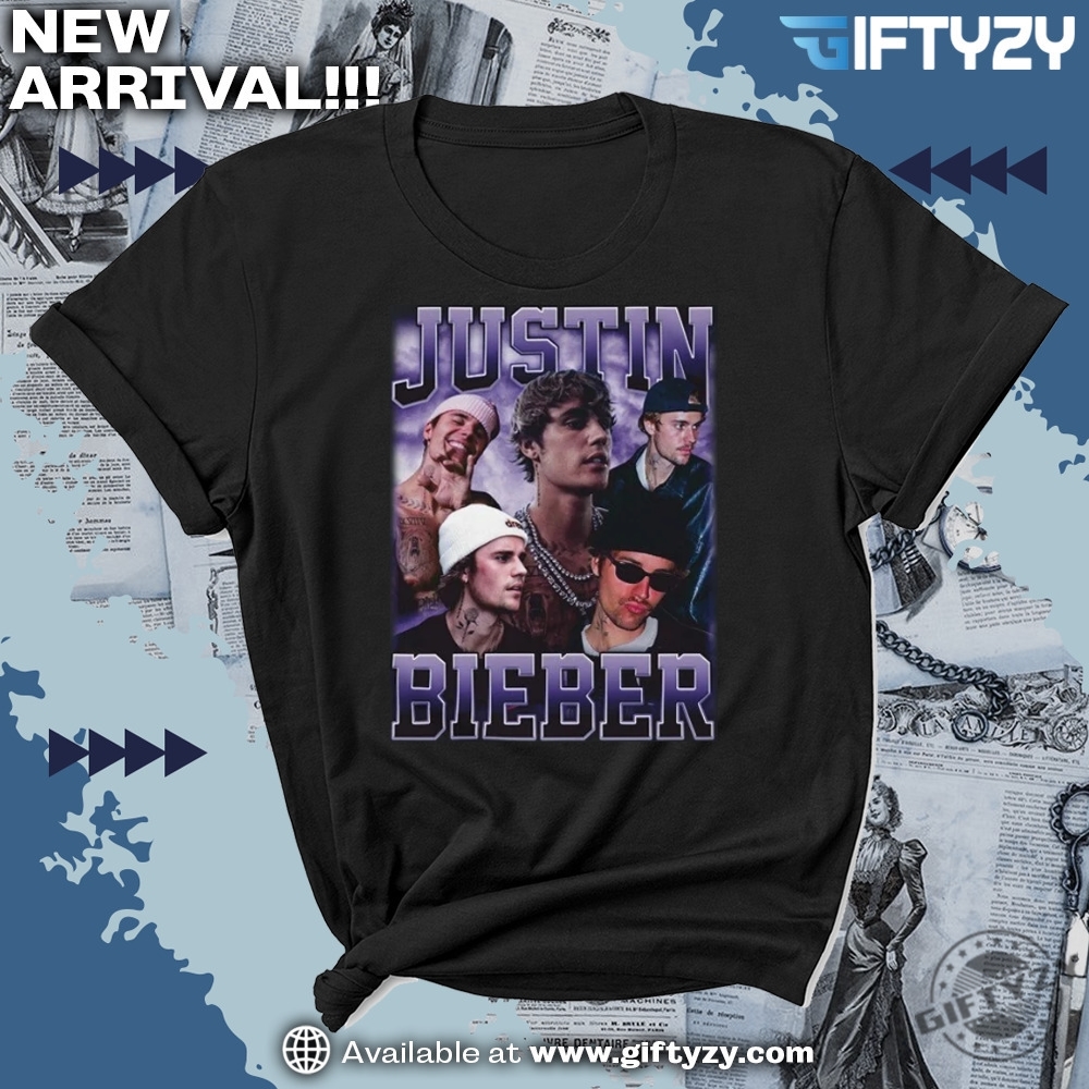 Justin Bieber Varsity Light Purple Shirt 7 Justin Bieber Varsity Light Purple Shirt