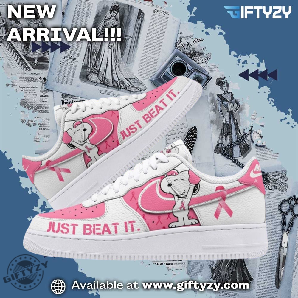 Ideas Trending Custom Nike Air Force 1 Shoes 7 Snoopy Movie Just Beat It Breast Cancer Nike Air Force 1 Shoes