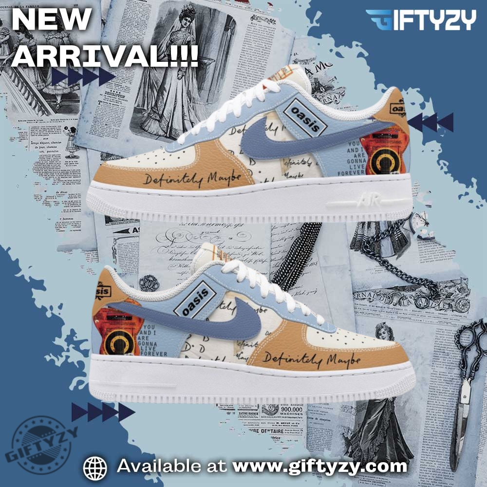 Ideas Trending Custom Nike Air Force 1 Shoes 12 Music Oasis Definitely Maybe Nike Air Force 1 Shoes