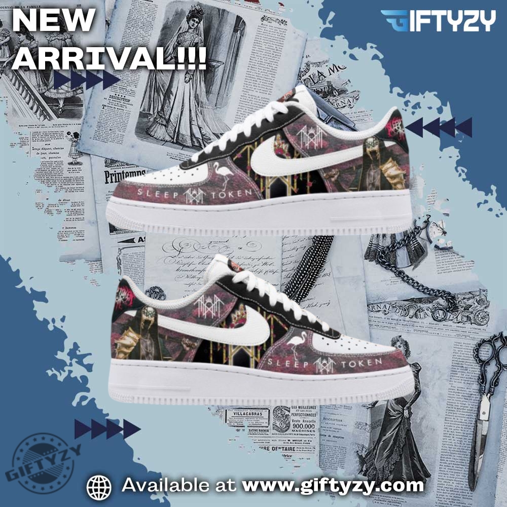 Ideas Trending Custom Nike Air Force 1 Shoes 23 Sleep Token Music Nike Air Force 1 Shoes