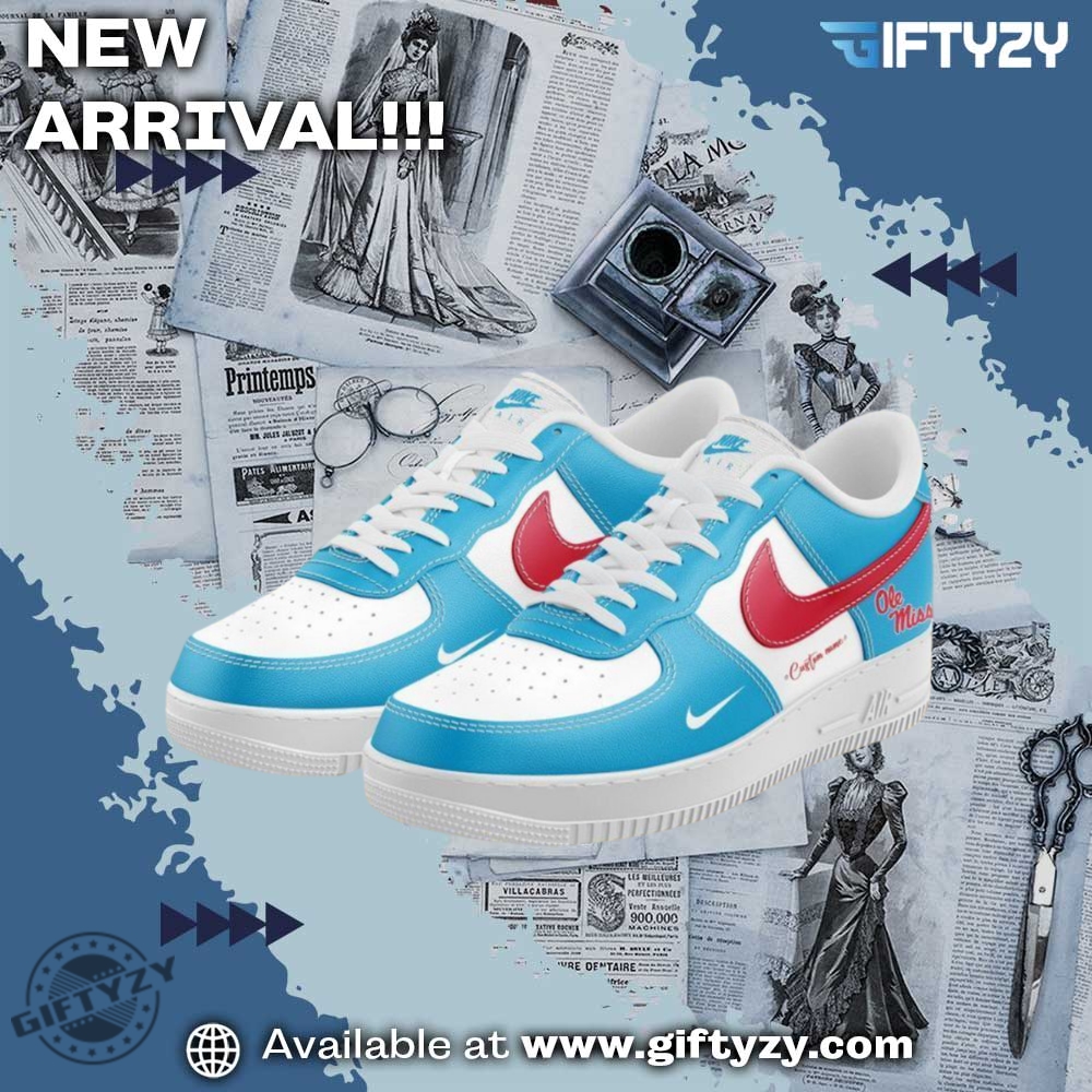 Ole Miss Football Custom Name Nike Air Force 1 Shoes 3 Ole Miss Football Custom Name Nike Air Force 1 Shoes