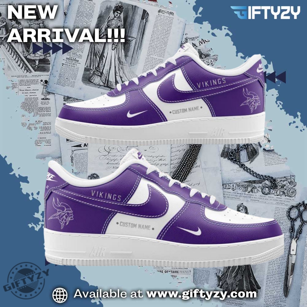 Minnesota Vikings Winter Warrior Custom Name Nike Air Force 1 Shoes 3 Minnesota Vikings Winter Warrior Custom Name Nike Air Force 1 Shoes