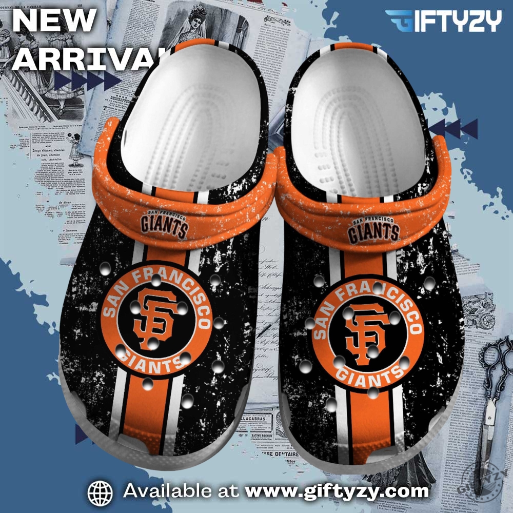 MLB Baseball Club Team Crocs Shoes 4 Mlb Baseball Logo San Francisco Giants Crocs