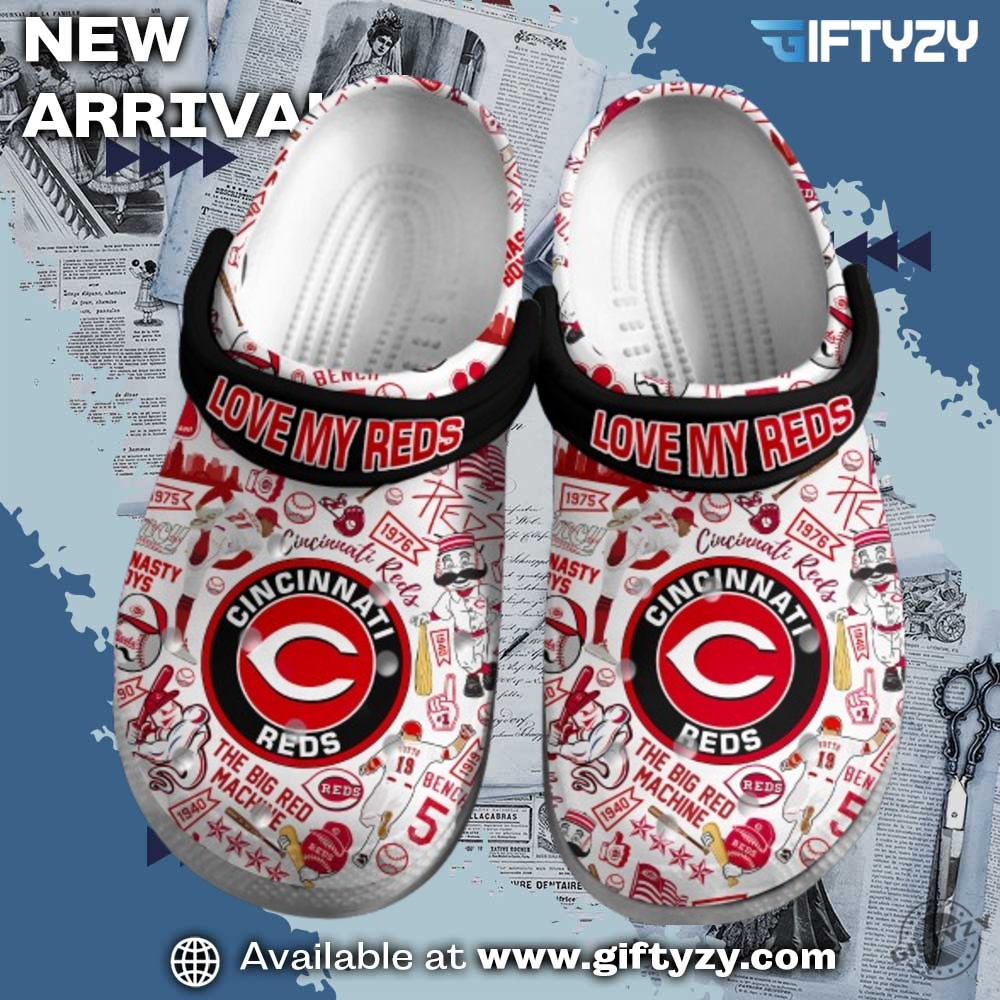 MLB Baseball Club Team Crocs Shoes 13 Mlb Baseball Love My Reds Cincinnati Reds Crocs Shoes