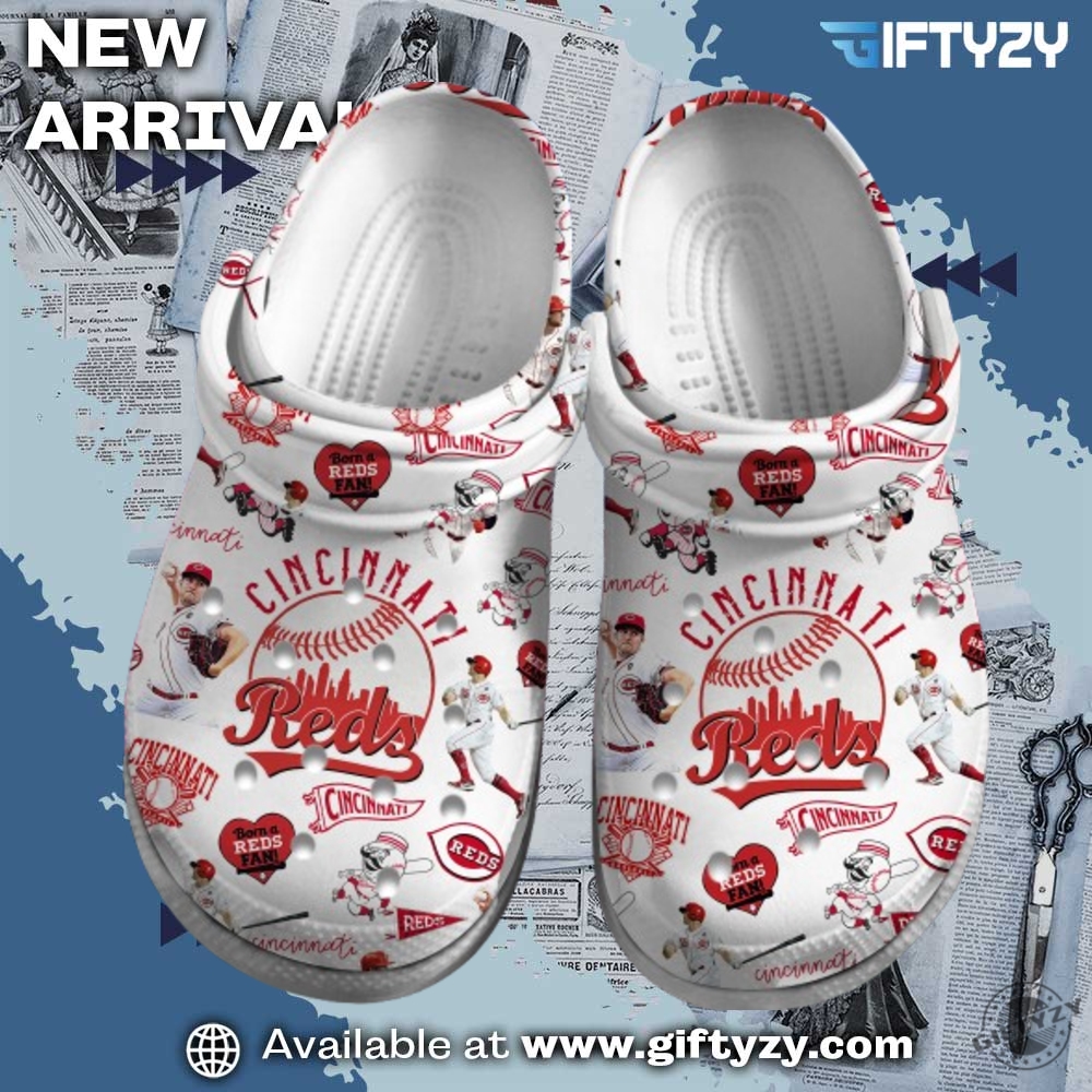 MLB Baseball Club Team Crocs Shoes 16 Mlb Baseball Cincinnati Reds Logo Crocs Shoes