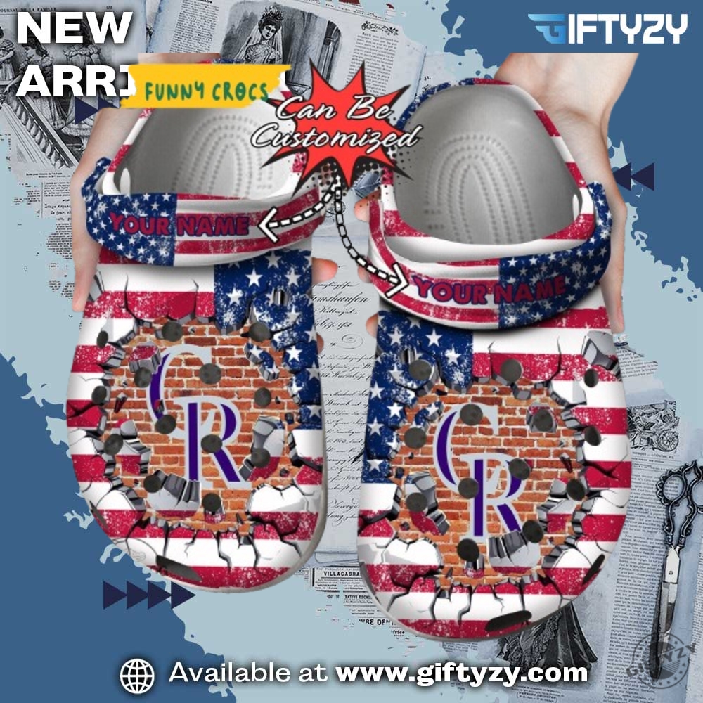 MLB Baseball Club Team Crocs Shoes 18 Mlb Baseball Colorado Rockies American Personalized Crocs Shoes