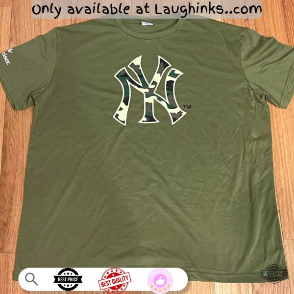 new york yankees sga military veteran army camouflage camo 3d shirt june 2025