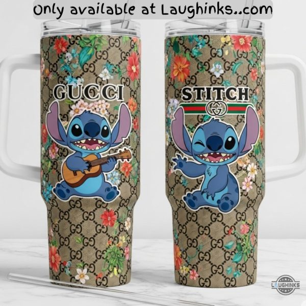 stitch gucci 40oz stanley tumbler dupe