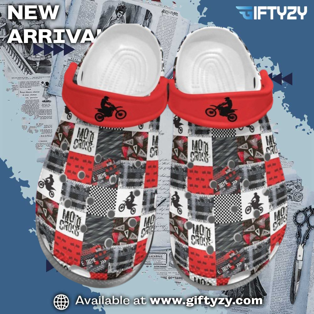 Trendy 3D Crocs Shoes 3 Motocross Lover Rubber Crocs Shoes