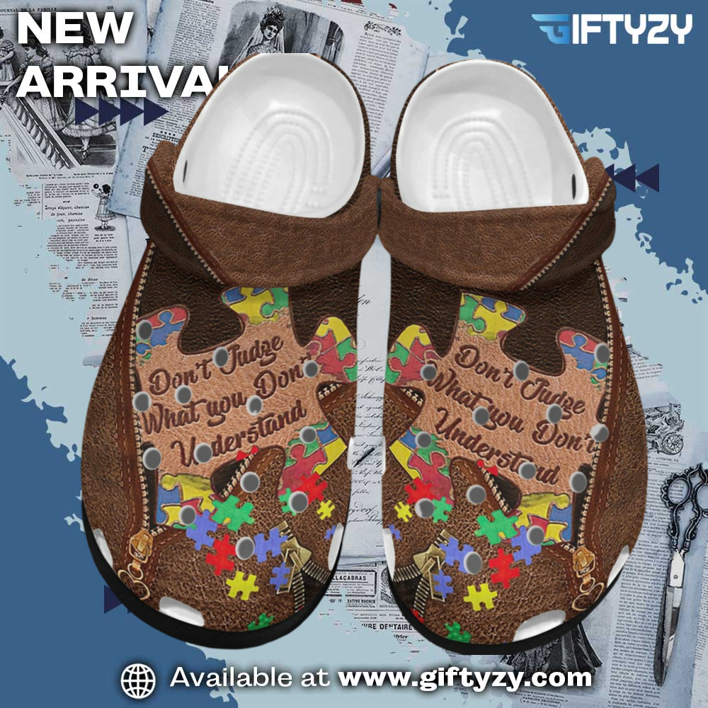 Autism Sympathy Rubber Crocs Shoes 3 Autism Sympathy Rubber Crocs Shoes