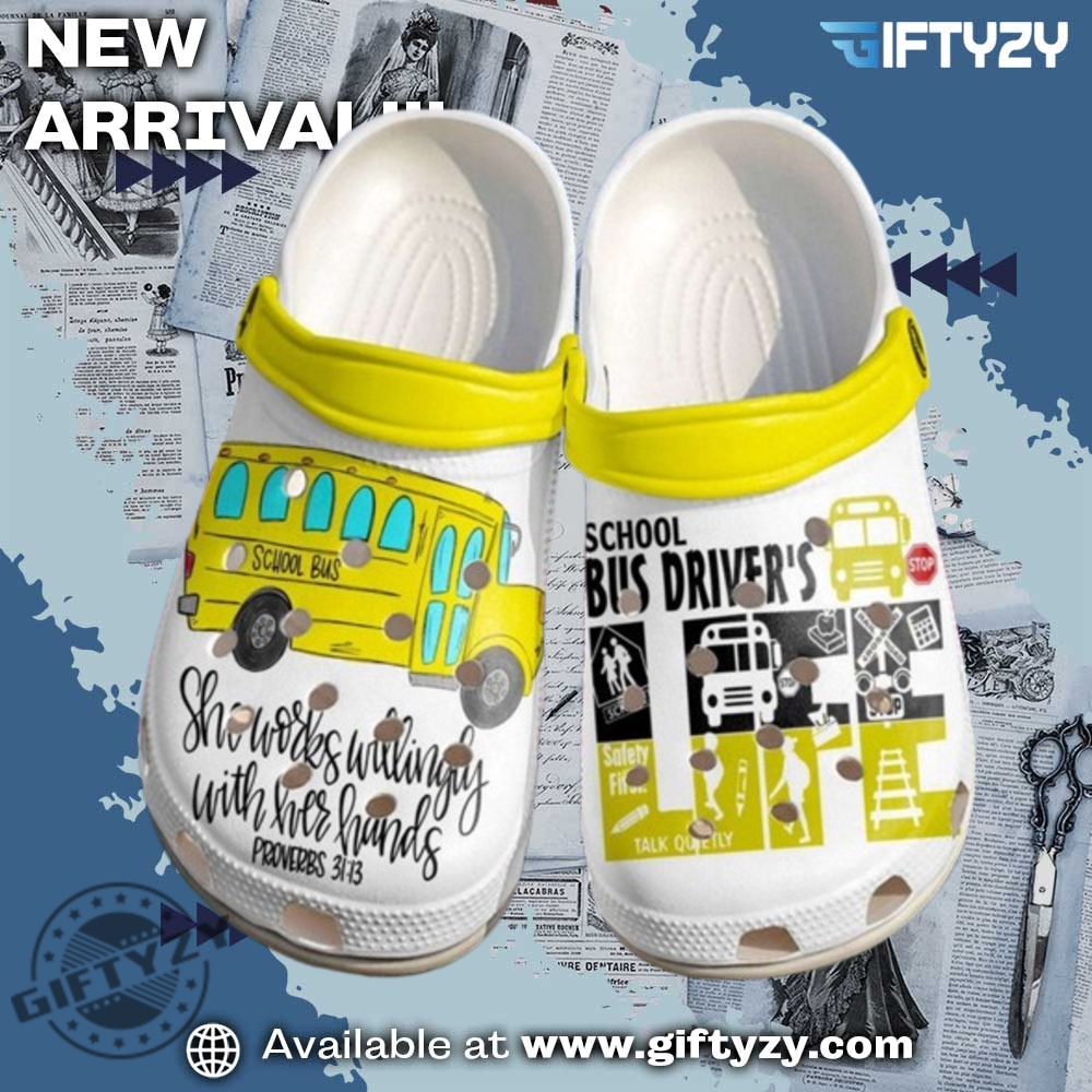 Trendy 3D Crocs Shoes 14 Bus Driver Life Rubber Crocs Shoes