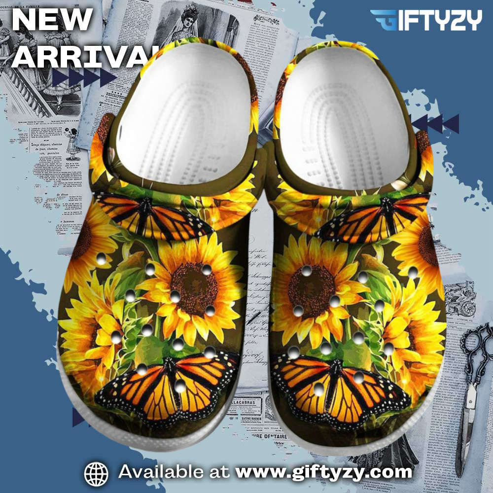 Trendy 3D Crocs Shoes 16 Sunflower Cute Custom Shoes Gifts For Mothers Day Crocs Shoes