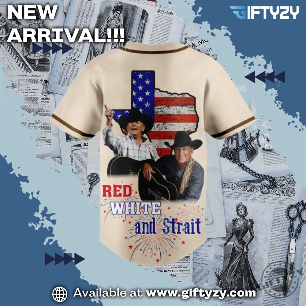 George Strait King Of Country Music 3D Baseball Jersey 4 George Strait King Of Country Music 3D Baseball Jersey