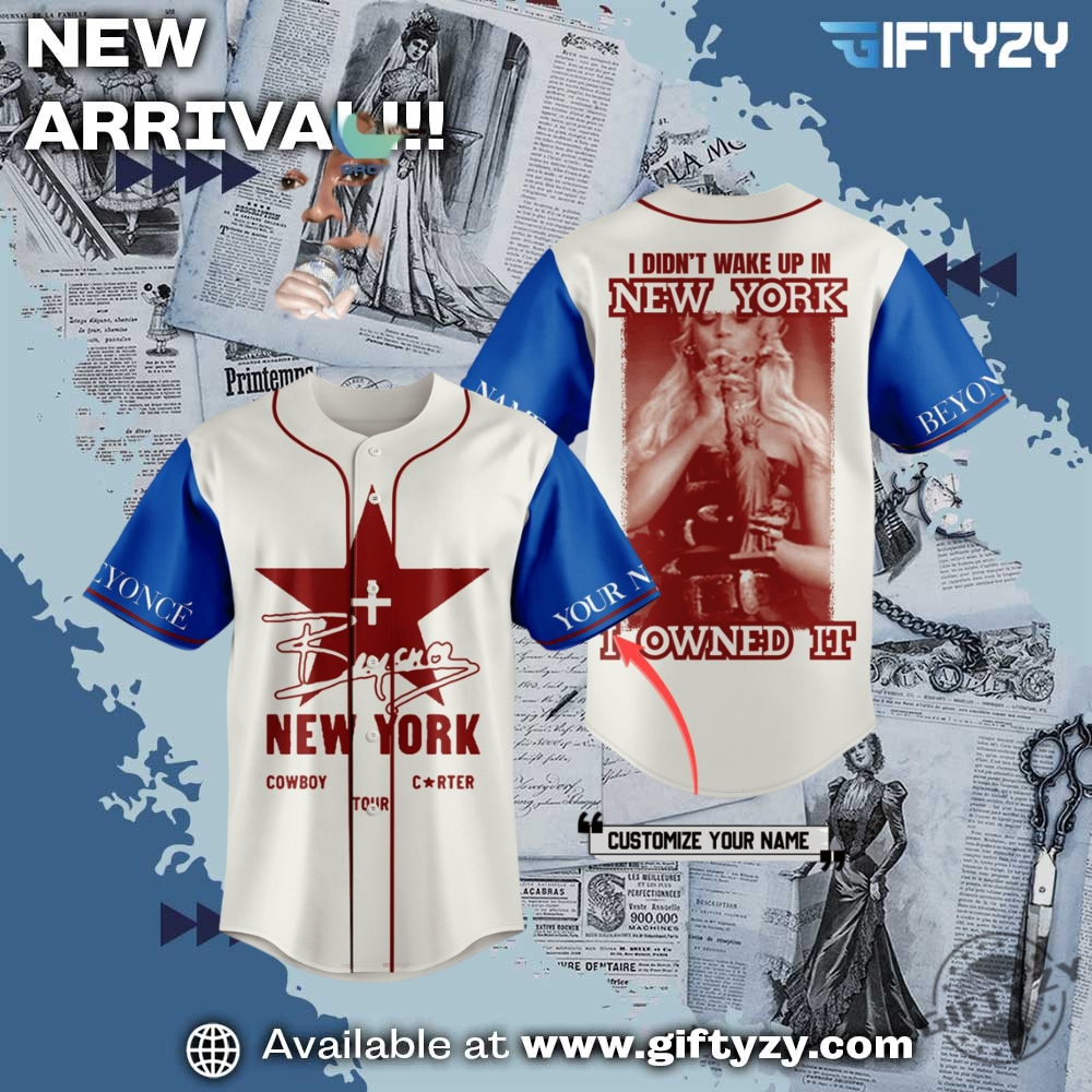 3D Baseball Jerseys Trending Now 13 Beyonce Music Cowboy Carter Tour 2025 Personalized Baseball Jersey