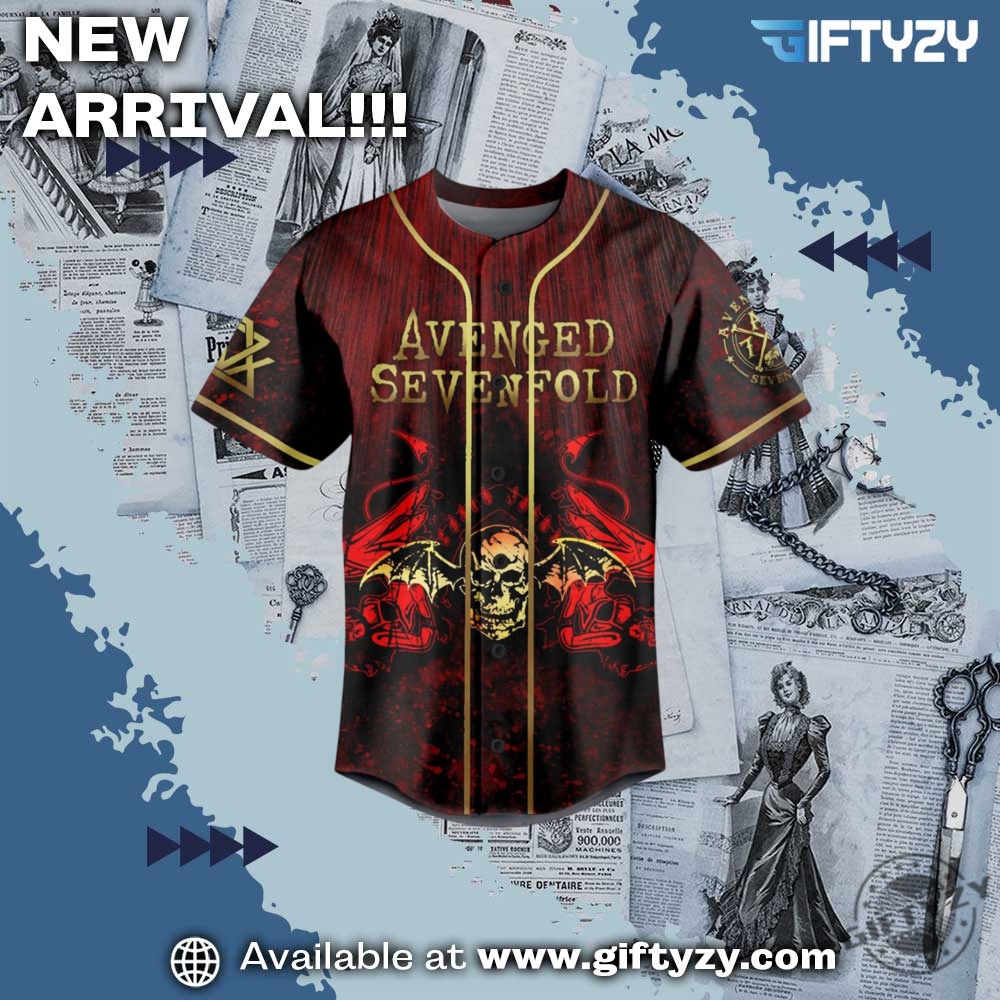 Avenged Sevenfold Hail To The King Music 3D Baseball Jersey 4 Avenged Sevenfold Hail To The King Music 3D Baseball Jersey