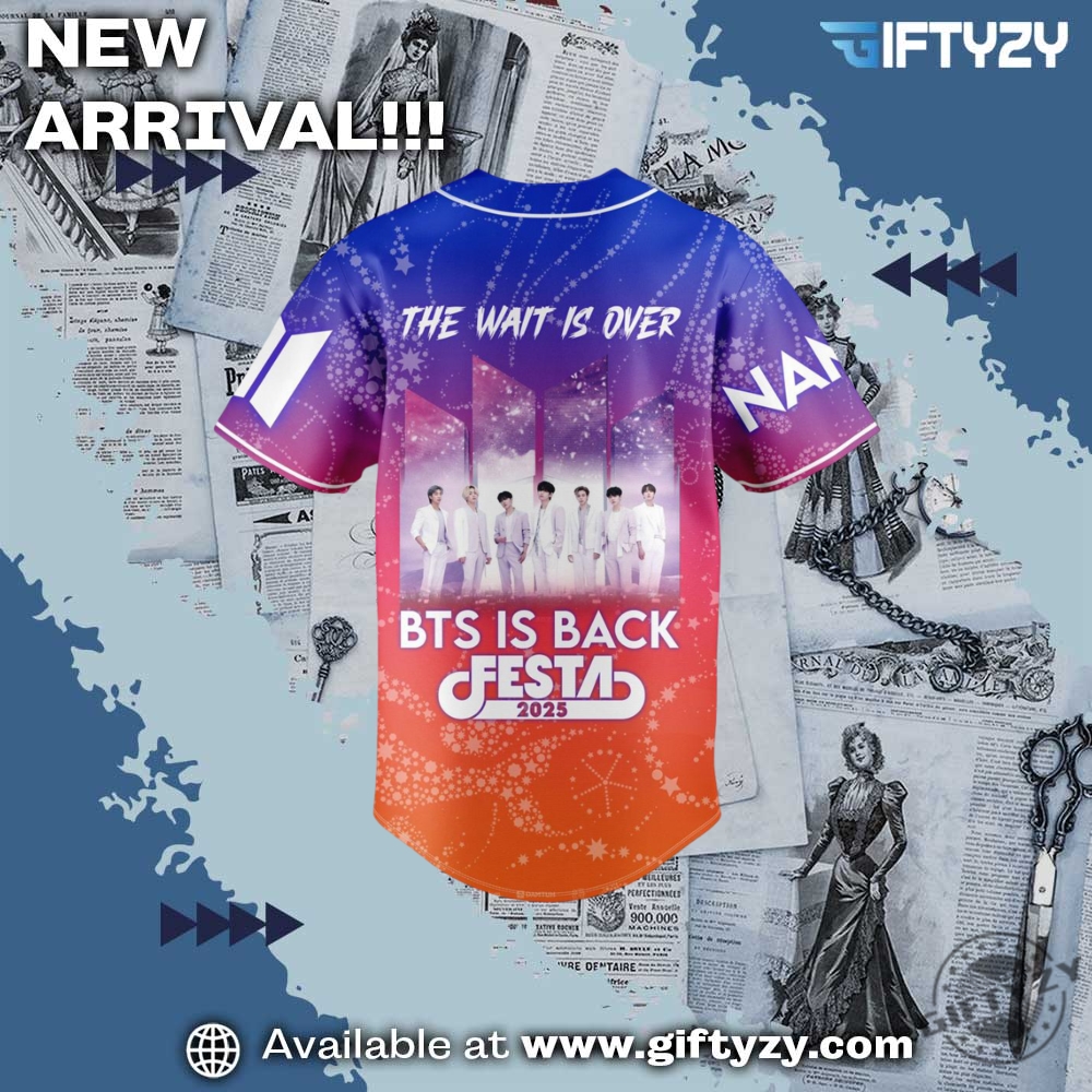 Bts Is Back Music Kpop Festa 2025 Personalized Baseball Jersey 5 BTS Is Back Music Kpop Festa 2025 Personalized Baseball Jersey
