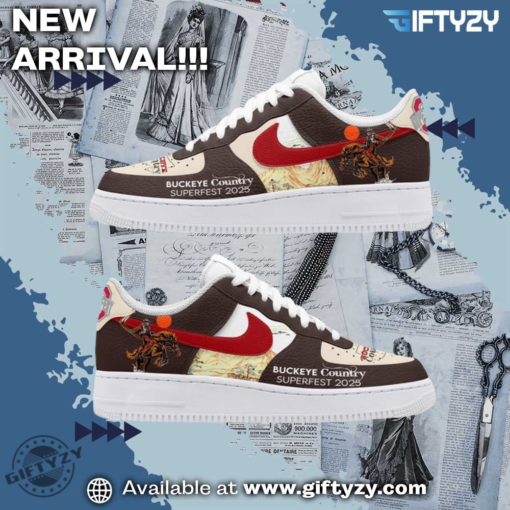 Trendy Nike AF1 Sneakers You Need Right Now 24 Jelly Roll X Kane Brown Buckeye Country Music Superfest 2025 Air Force 1 Shoes