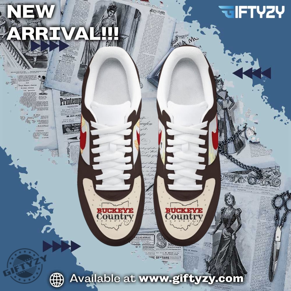 Jelly Roll X Kane Brown Buckeye Country Music Superfest 2025 Air Force 1 Shoes 3 Jelly Roll x Kane Brown Buckeye Country Music Superfest 2025 Air Force 1 Shoes