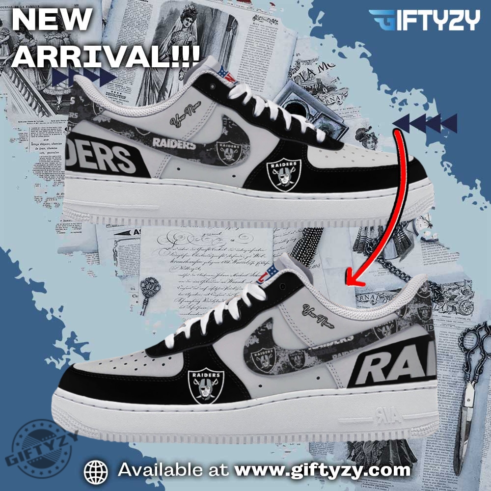 Trendy Nike AF1 Sneakers You Need Right Now 31 Nfl Football Las Vegas Raiders Logo Custom Design Air Force 1 Shoes