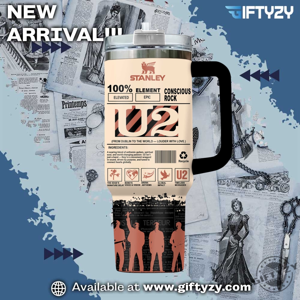 U2 Band Music Stanley Cup Tumbler With Handle 4 U2 Band Music Stanley Cup Tumbler With Handle