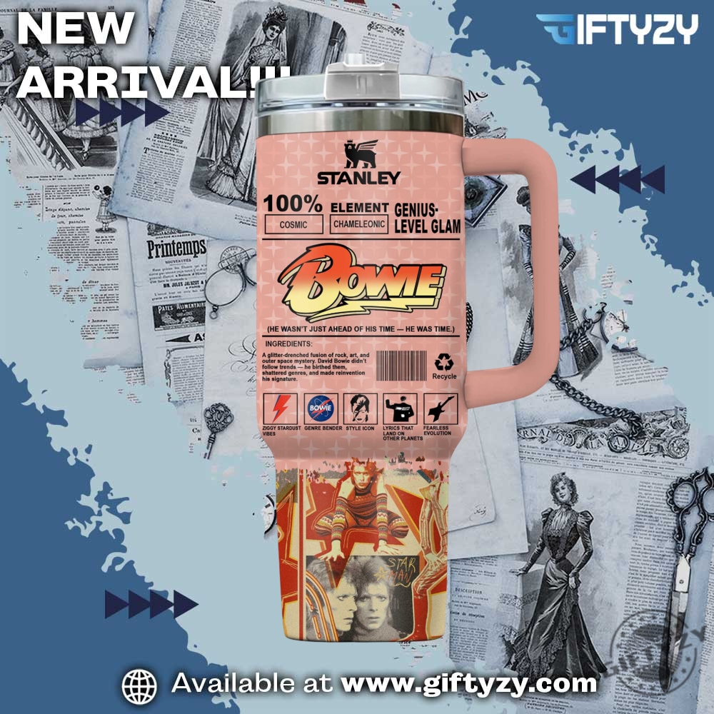 David Bowie Music Stanley Cup Tumbler With Handle 4 David Bowie Music Stanley Cup Tumbler With Handle