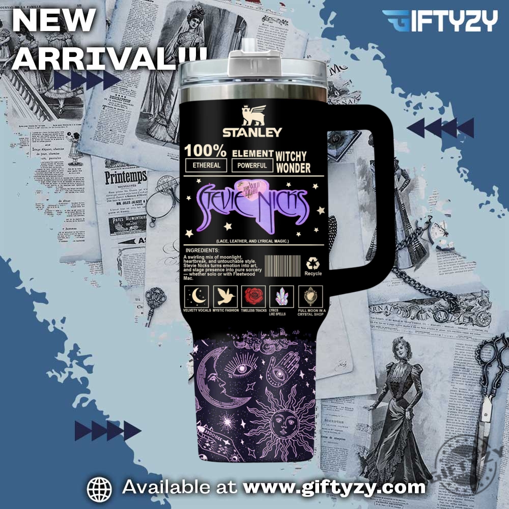 Stevie Nicks Legend Music Stanley Cup Tumbler With Handle 4 Stevie Nicks Legend Music Stanley Cup Tumbler With Handle