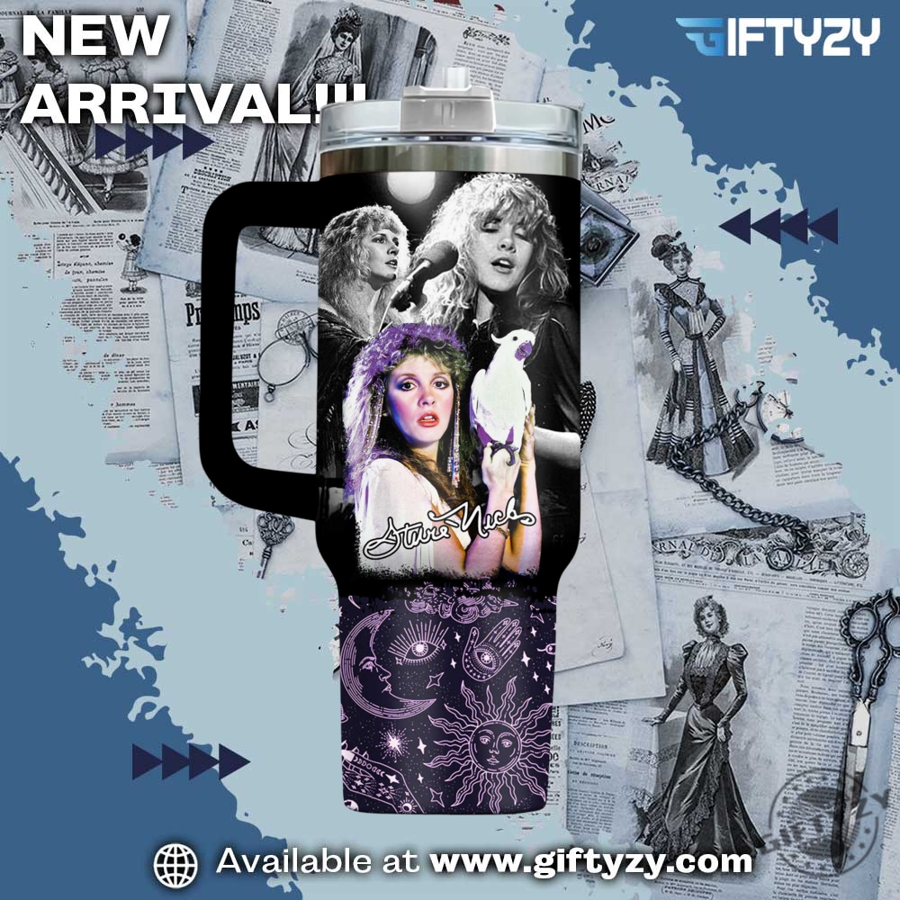 Stevie Nicks Legend Music Stanley Cup Tumbler With Handle 5 Stevie Nicks Legend Music Stanley Cup Tumbler With Handle